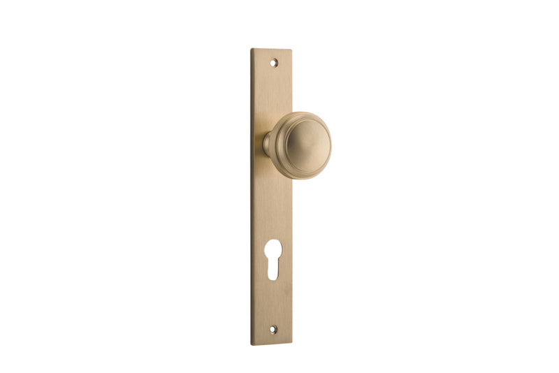 Paddington Knob Rectangular Brushed Brass