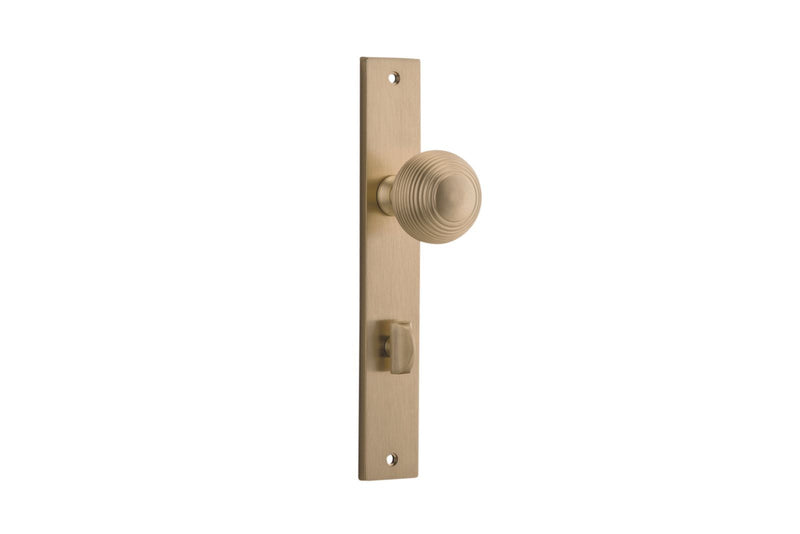 Guildford Knob Rectangular Brushed Brass