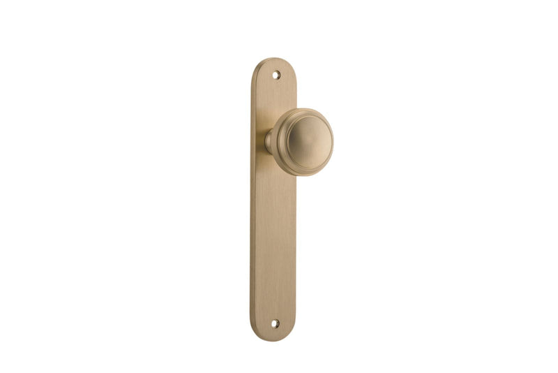 Paddington Knob Oval Brushed Brass