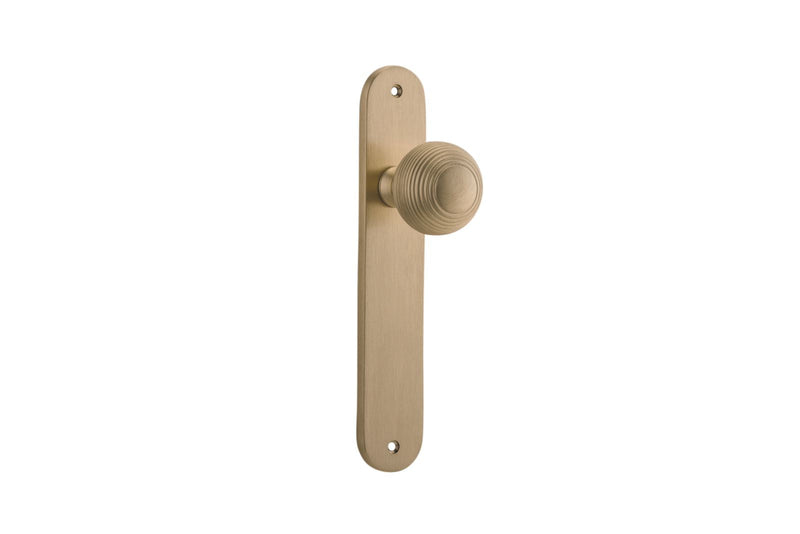 Guildford Knob Oval Brushed Brass