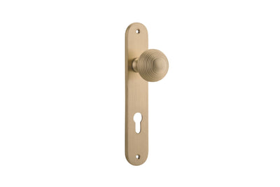 Guildford Knob Oval Brushed Brass