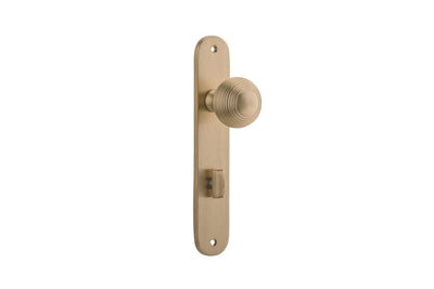 Guildford Knob Oval Brushed Brass