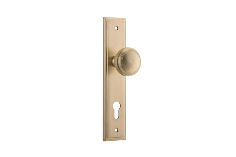 Paddington Knob Stepped Brushed Brass