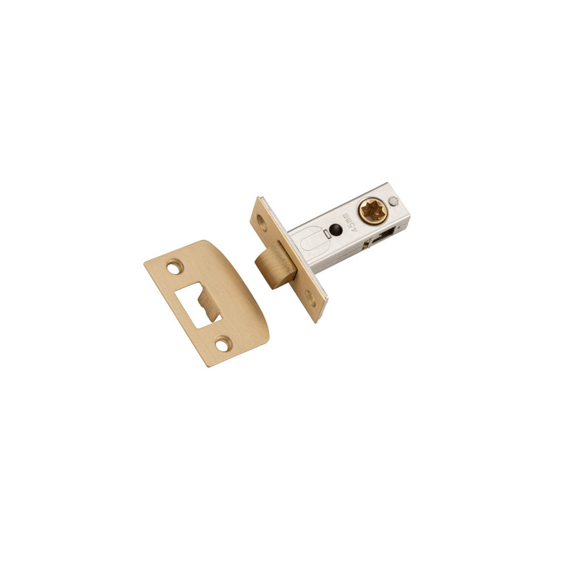 Tube Latch - Split Cam Satin Brass 45mm