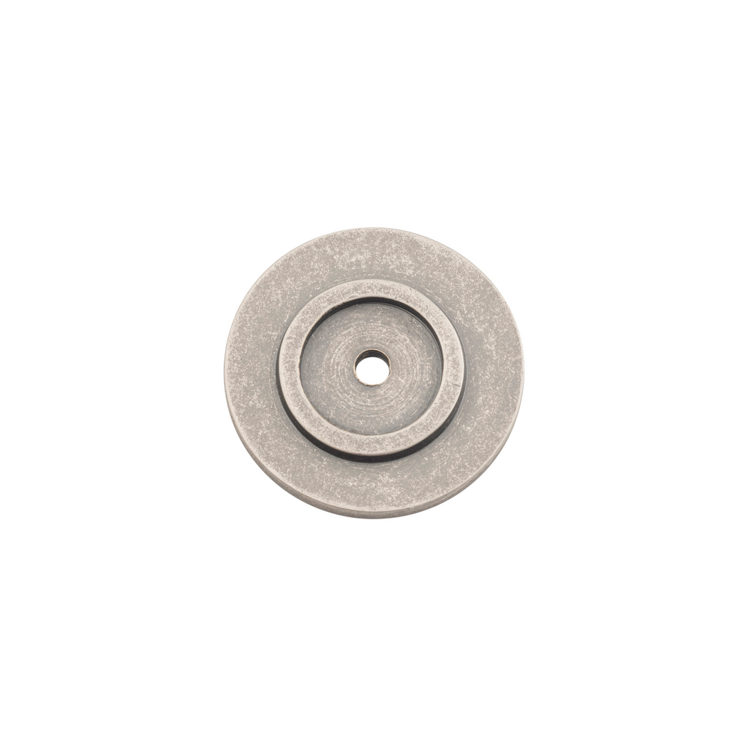 Knob Backplate Rumbled Nickel 32mm