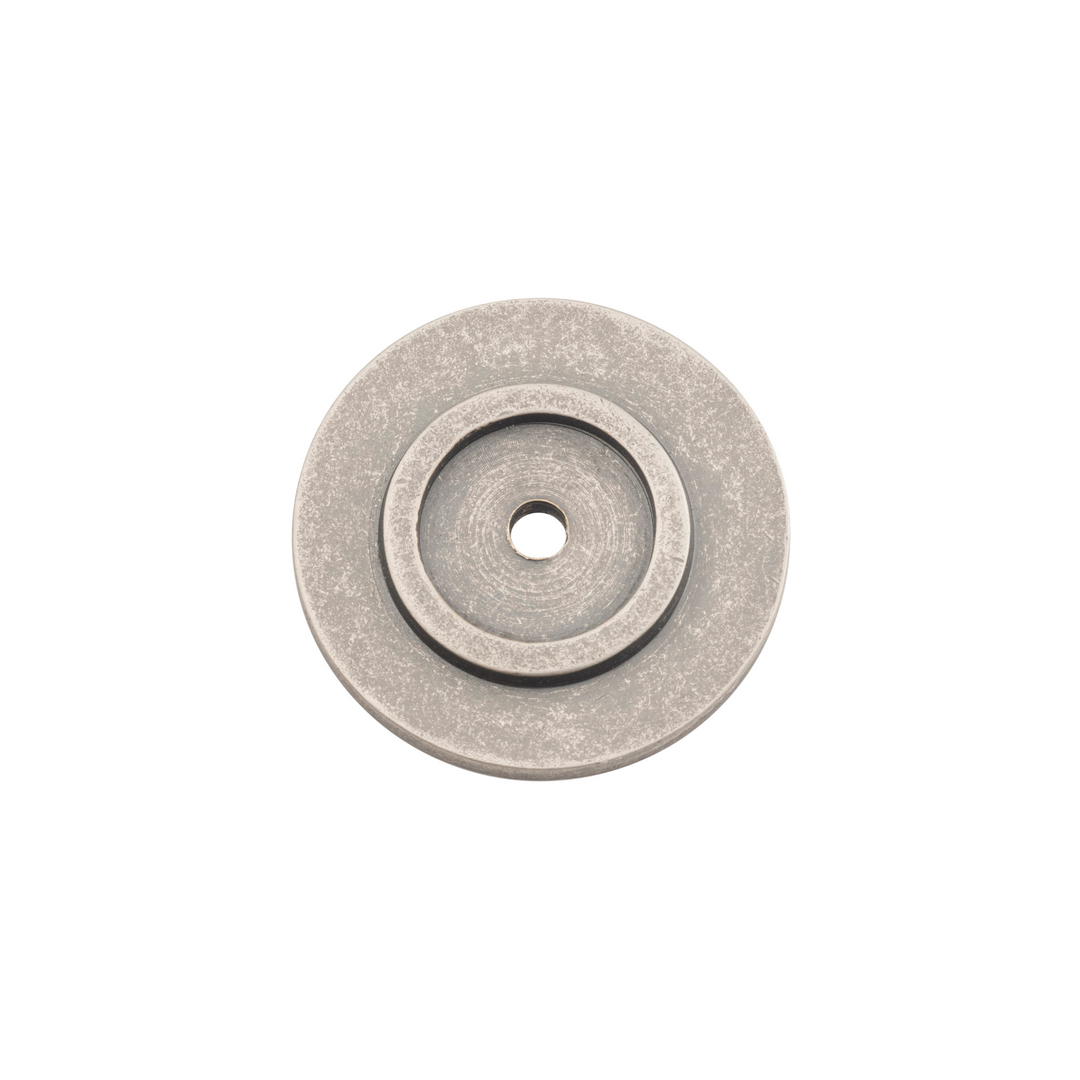 Knob Backplate Rumbled Nickel 38mm