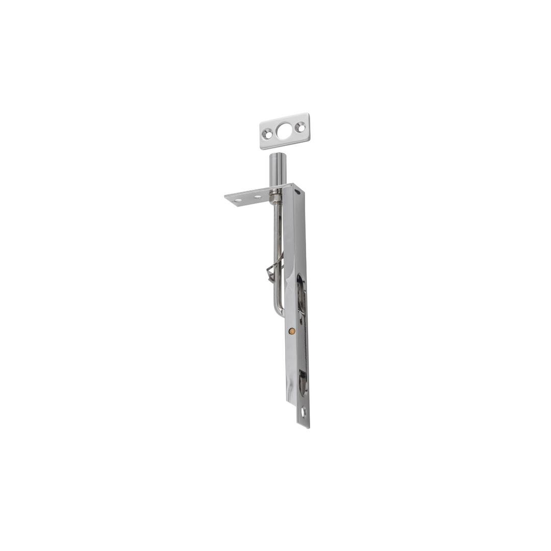 Flush Bolt Polished Nickel 150mm