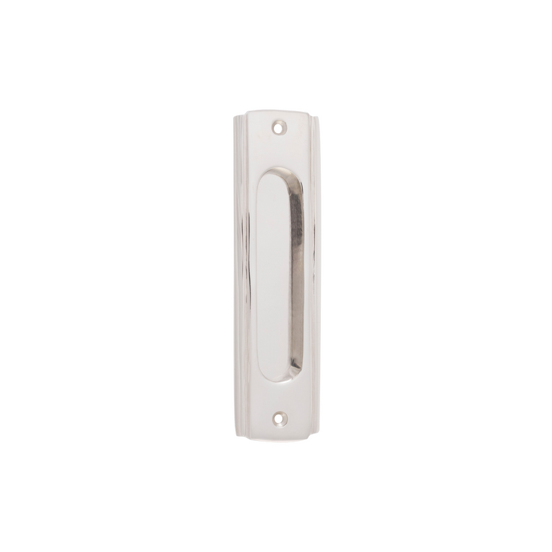 Traditional Sliding Door Pull Polished Nickel