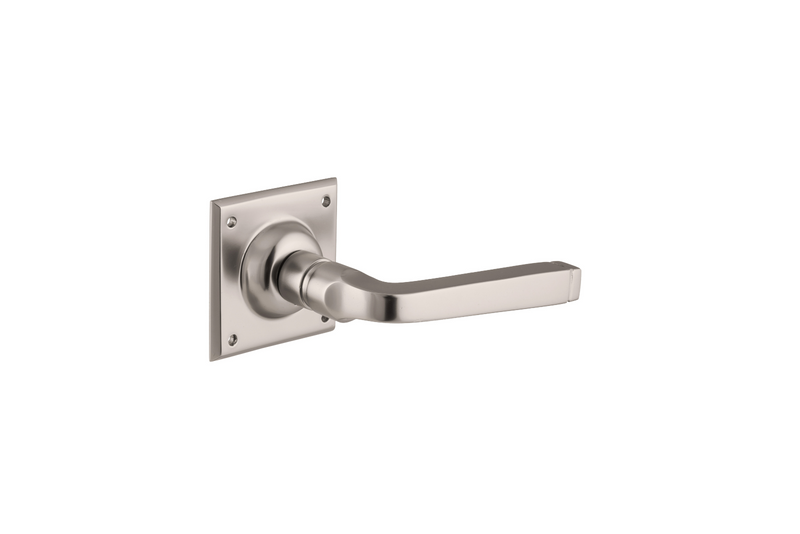 Menton Lever On Square Rose Satin Nickel