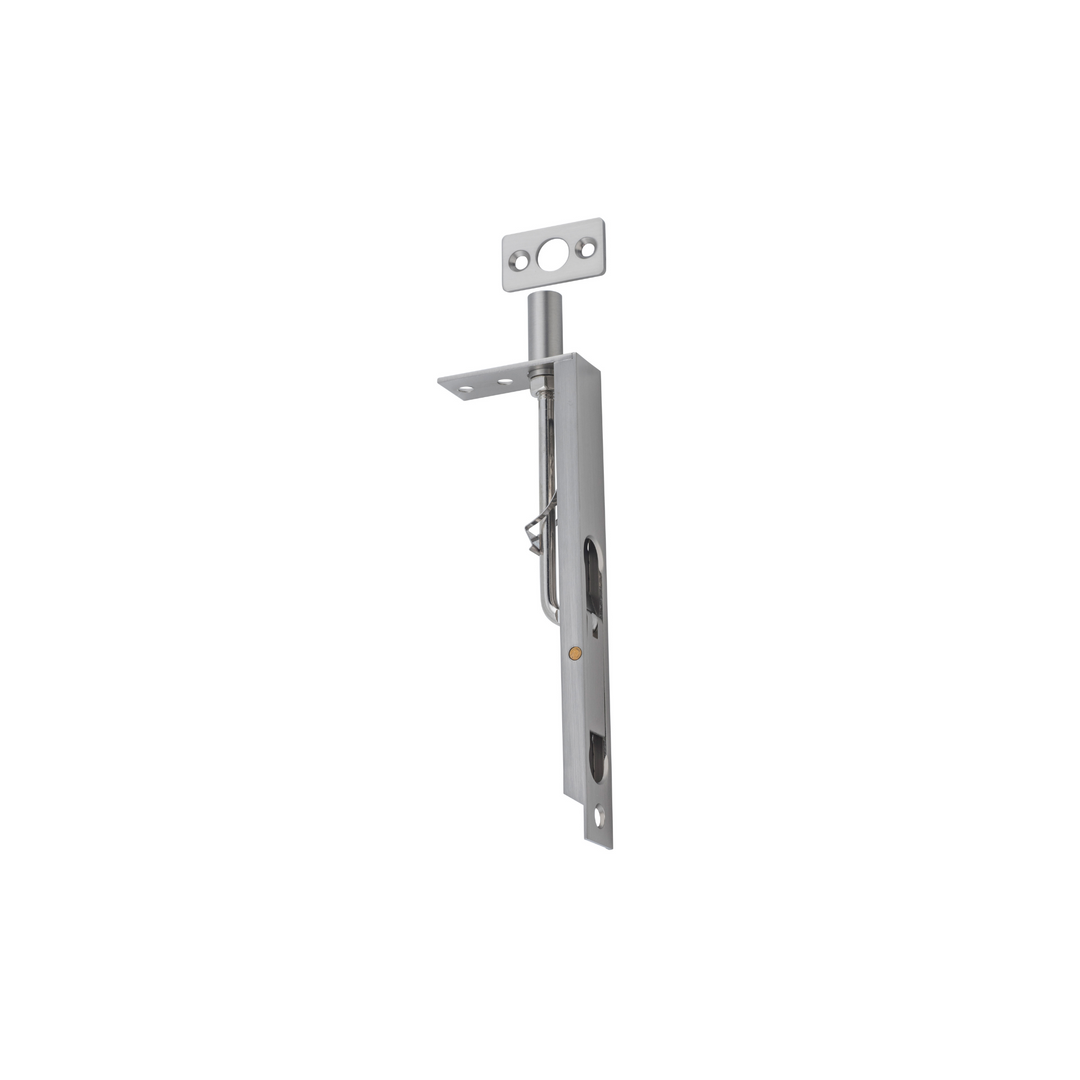 Flush Bolt Satin Nickel 150mm