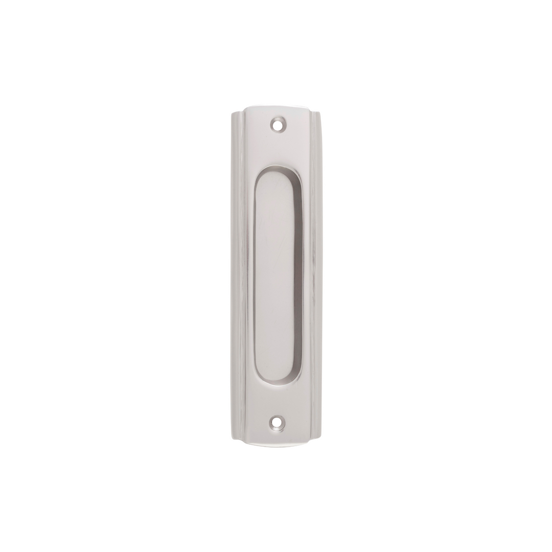 Traditional Sliding Door Pull Satin Nickel