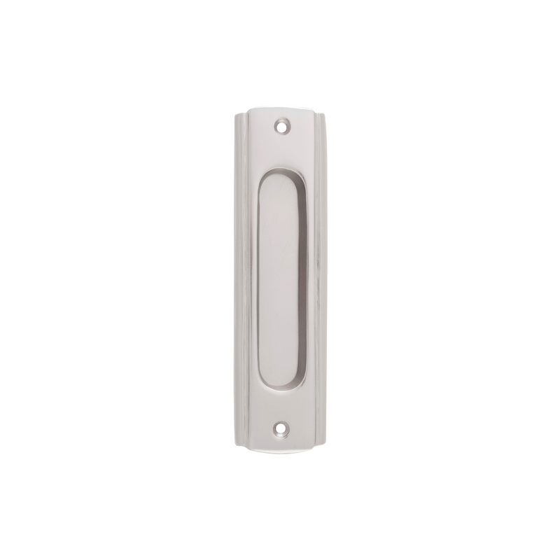 Traditional Sliding Door Pull Satin Nickel