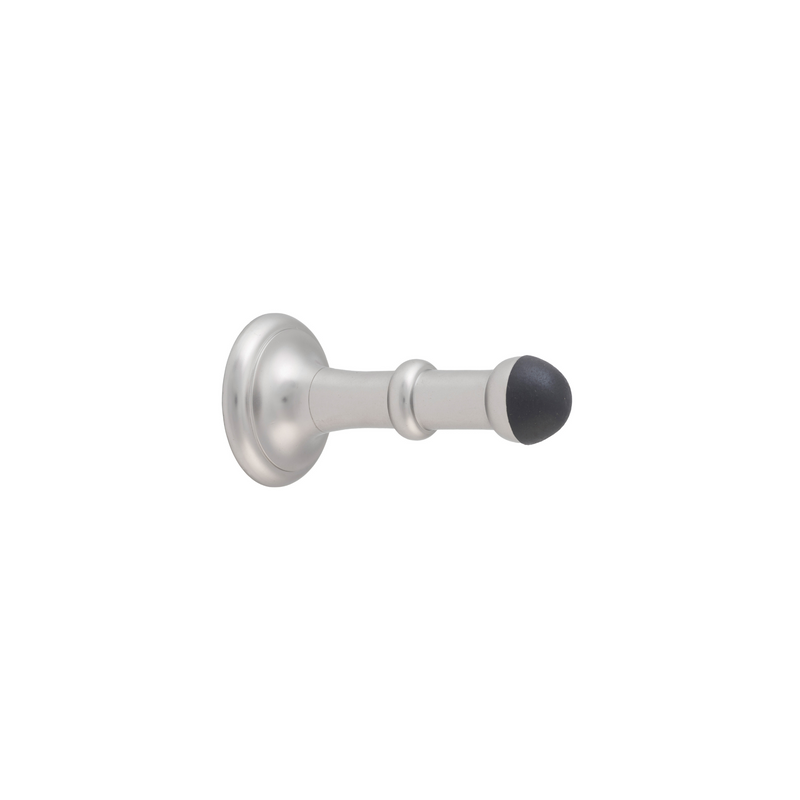 Door Stop - Concealed Fix Satin Nickel 80mm