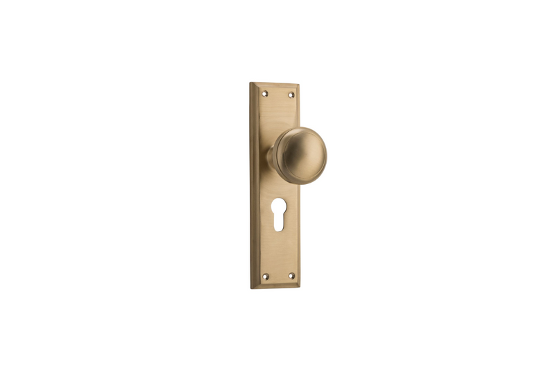 Milton Knob Unlacquered Satin Brass