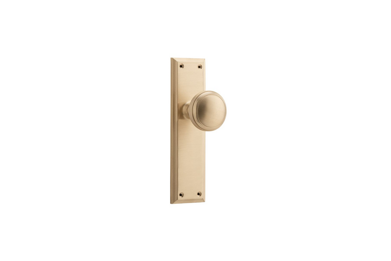 Milton Knob Unlacquered Satin Brass