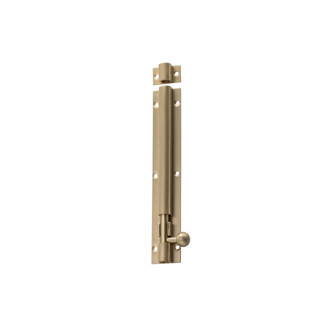 Barrel Bolt Satin Brass 150mm