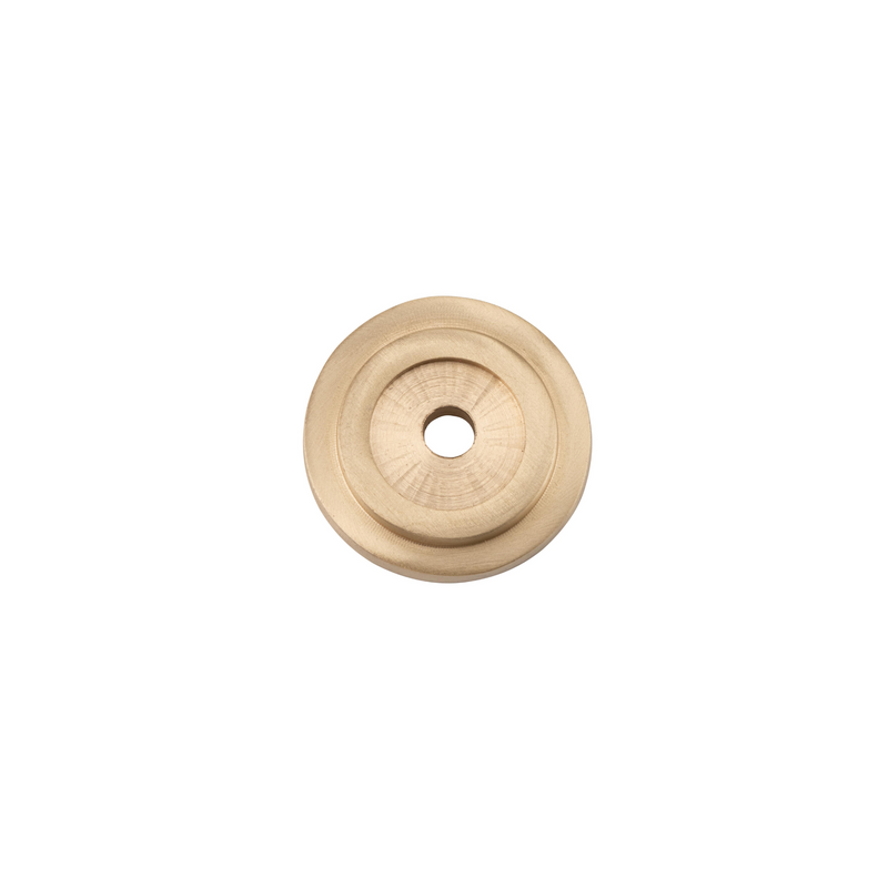 Knob Backplate Satin Brass 25mm