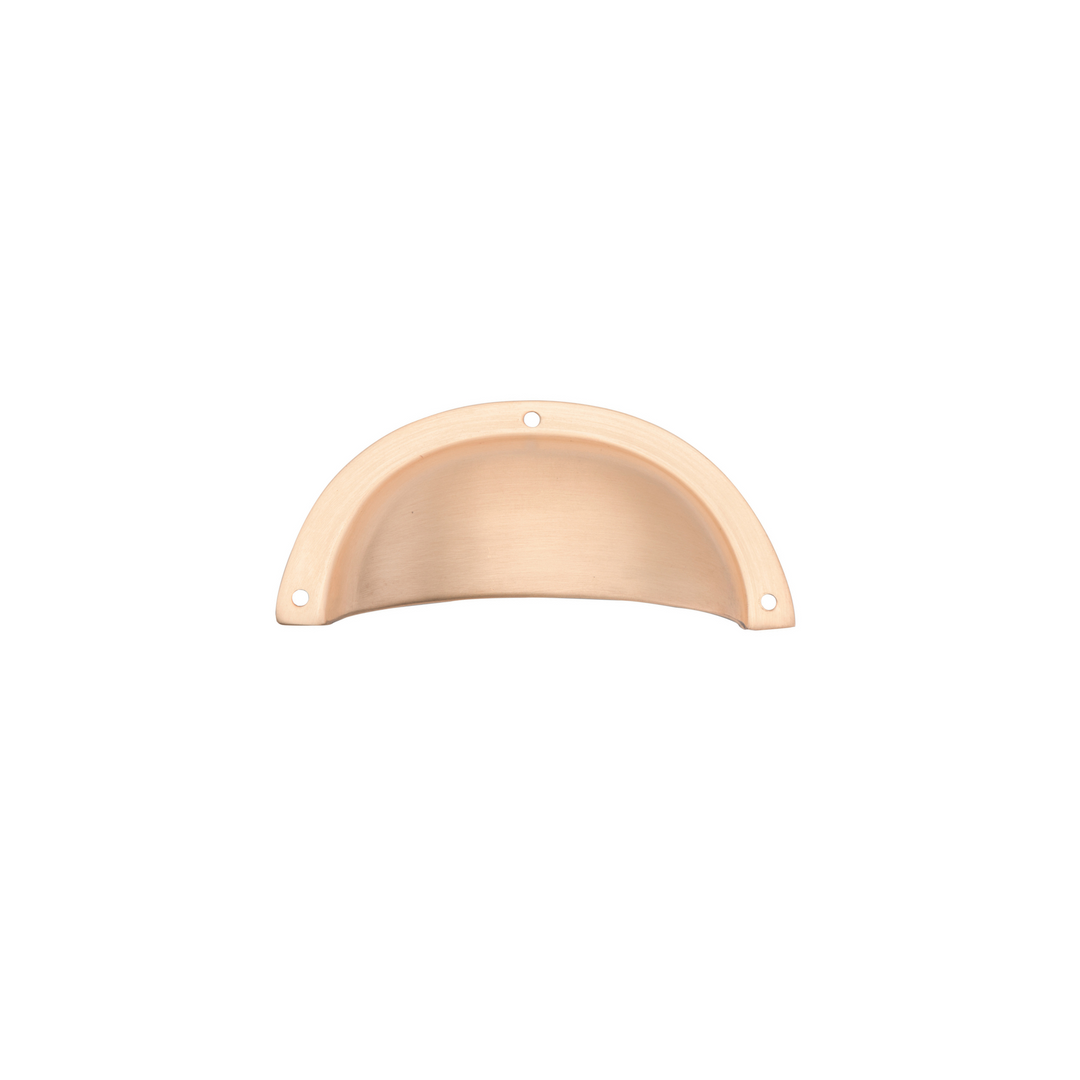 Drawer Pull Plain Satin Brass