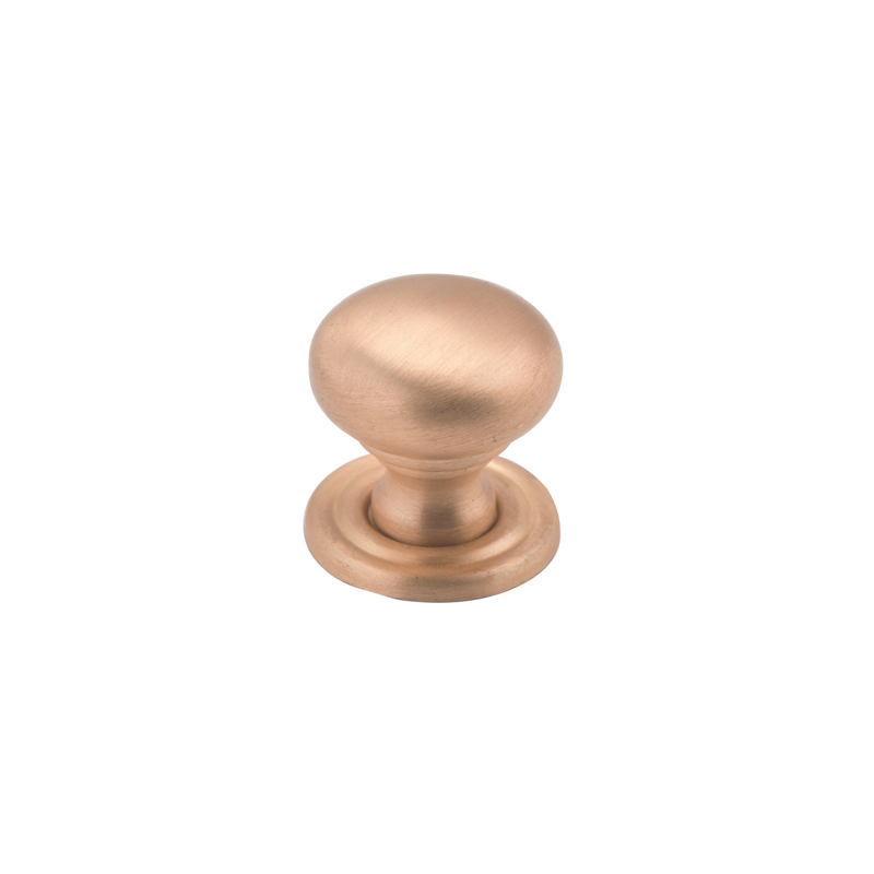 Cupboard Knob Classic Satin Brass 19mm