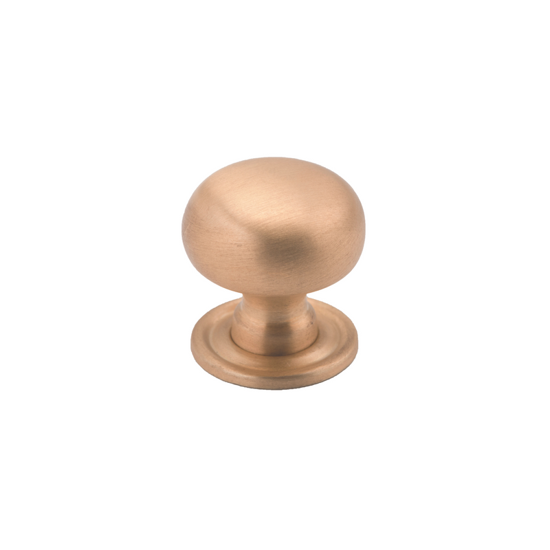 Cupboard Knob Classic Satin Brass 25mm