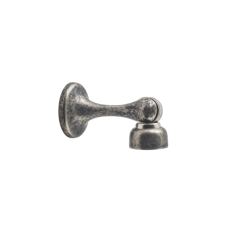 Door Stop - Magnetic Rumbled Nickel