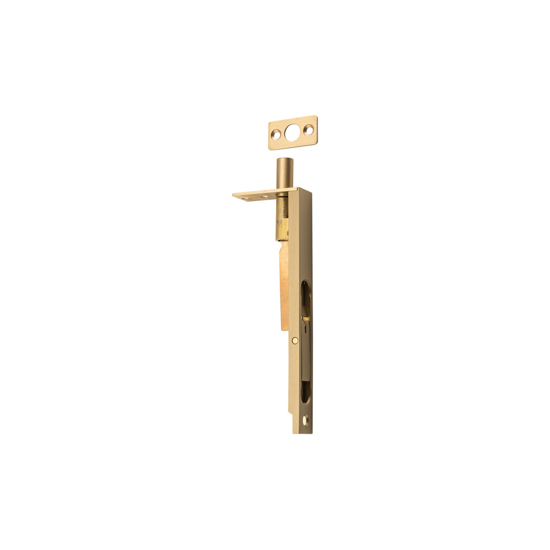 Flush Bolt Satin Brass 150mm