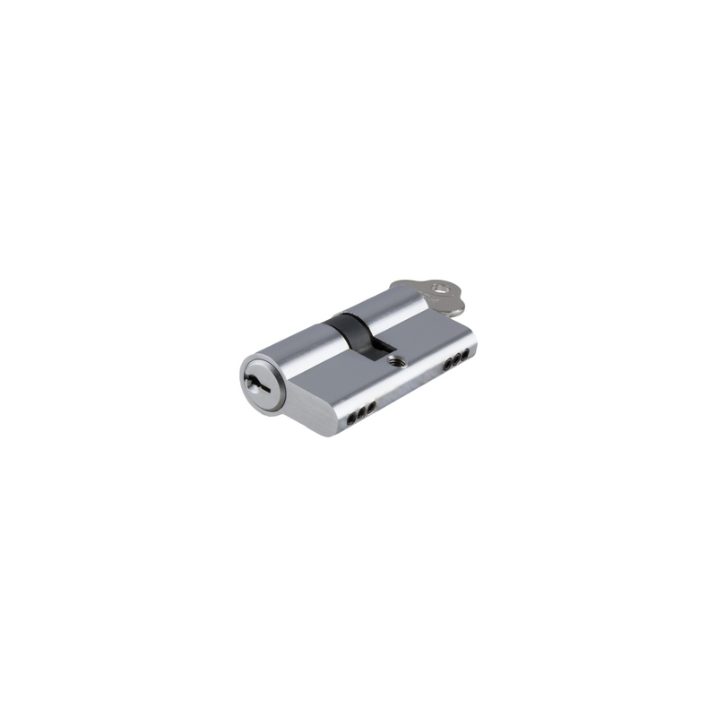 Euro Cylinder Key/Key Polished Chrome 45mm