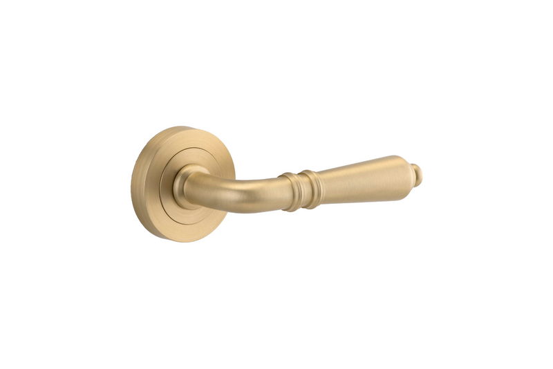 Sarlat Lever on Rose Brushed Brass