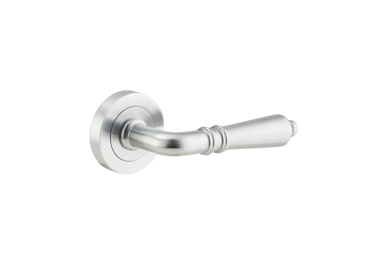 Sarlat Lever on Rose Brushed Chrome