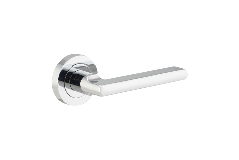 Baltimore Lever on Rose Polished Chrome