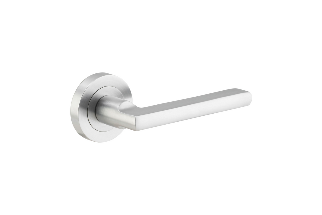 Baltimore Lever on Rose Brushed Chrome