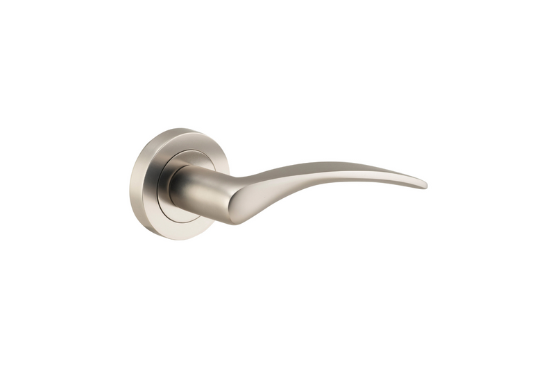 Oxford Lever on Rose Satin Nickel