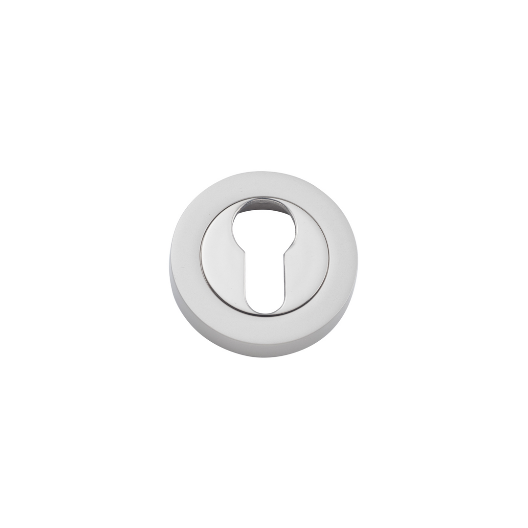 Euro Escutcheon Round Pair Satin Nickel