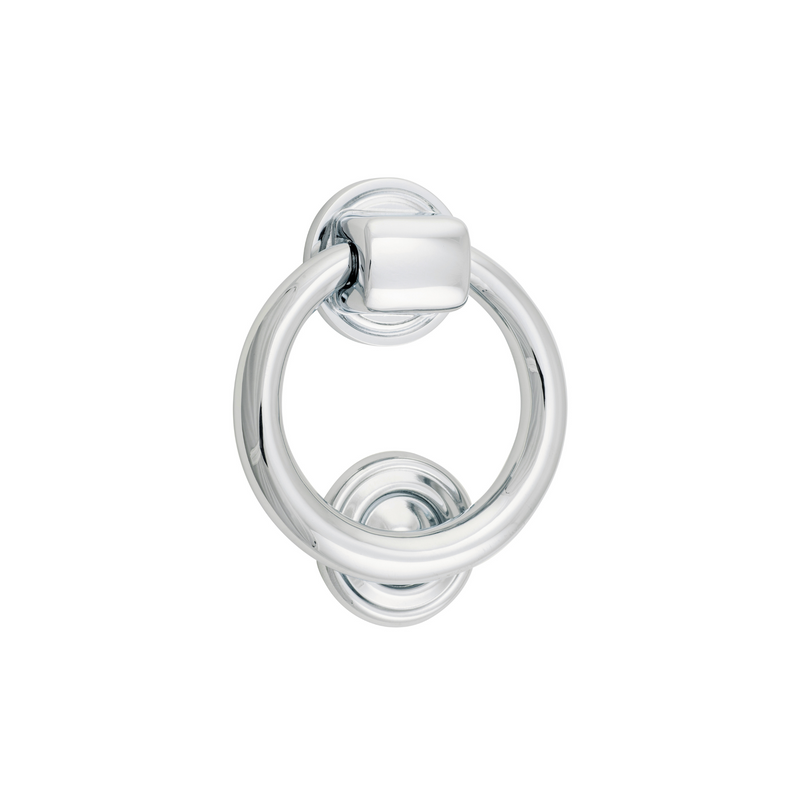 Ring Door Knocker Polished Chrome