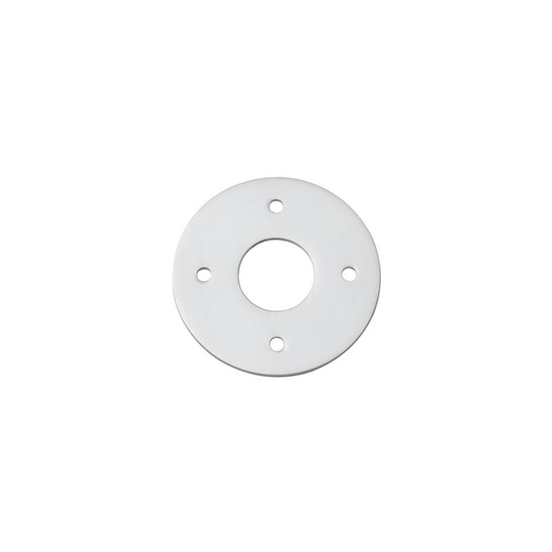 Adaptor Plate (Pair) Round Brushed Chrome