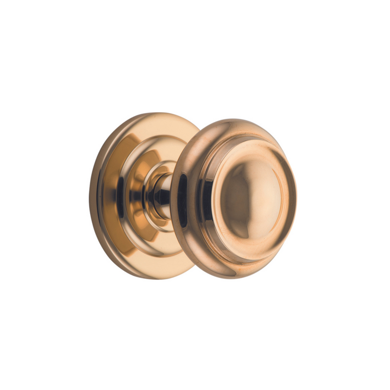 Sarlat Centre Door Knob Polished Brass