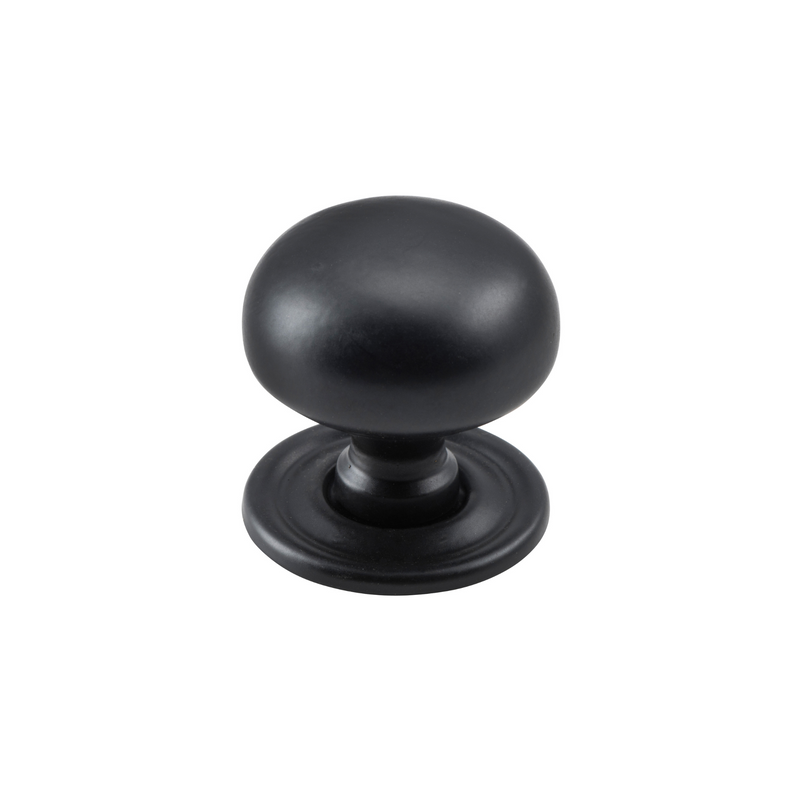 Cupboard Knob Classic Matt Black 32mm