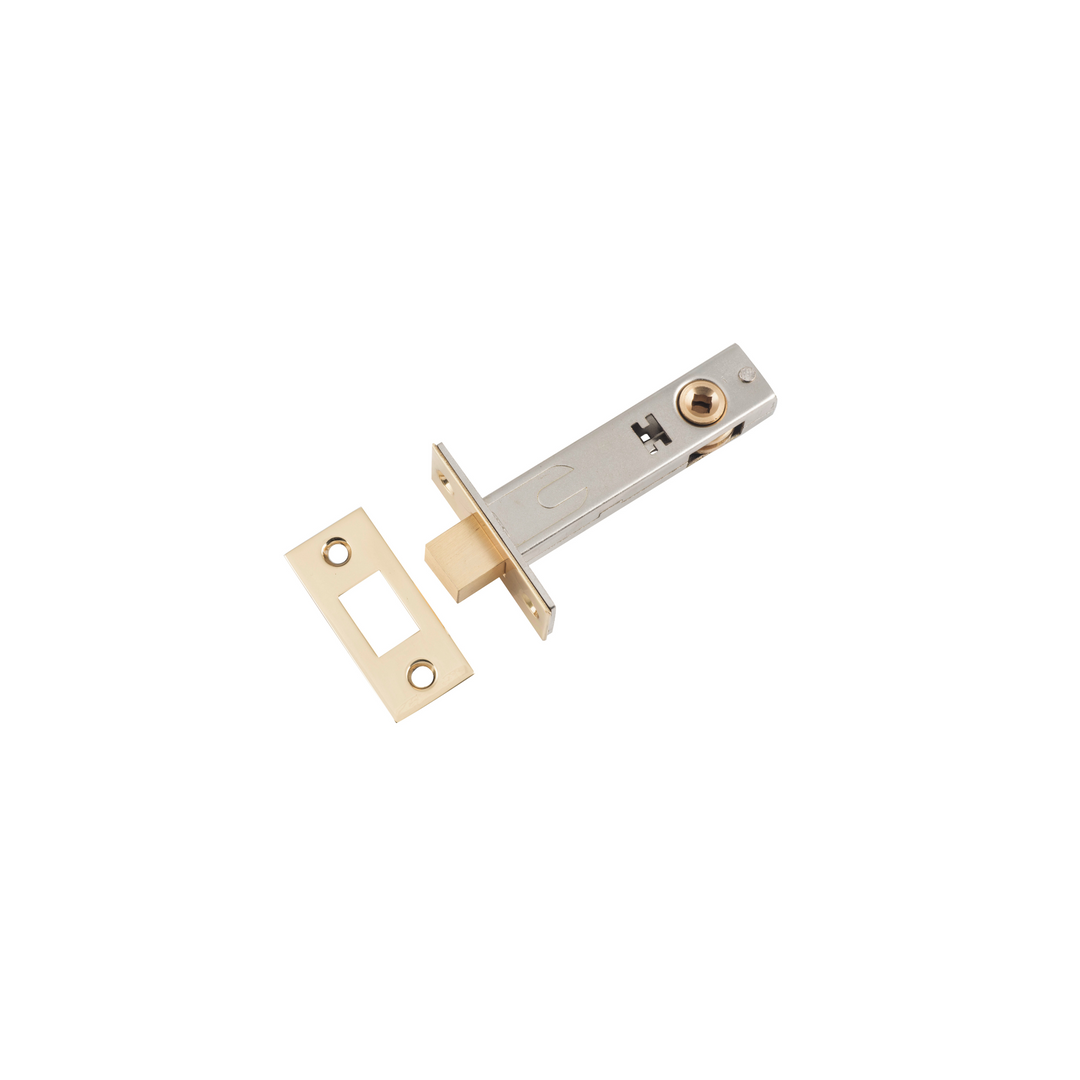 Privacy Bolt Polished Brass 70mm