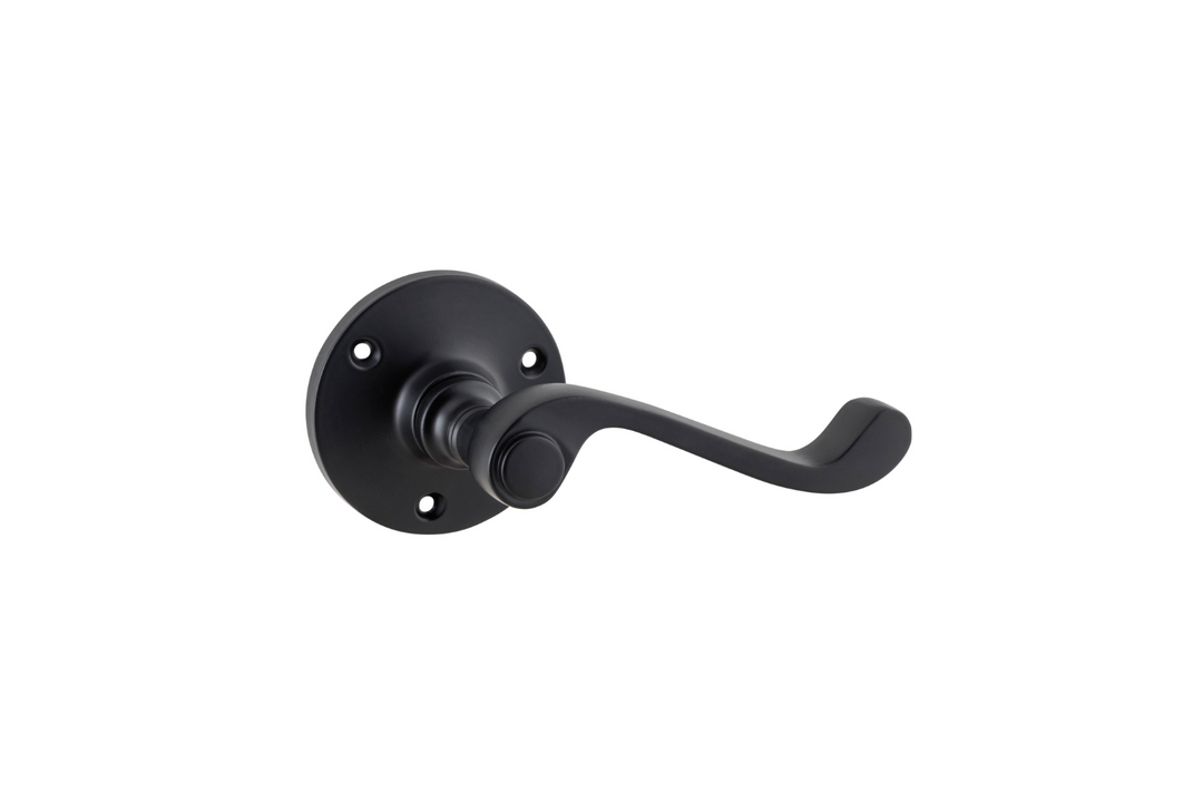 Milton Lever On Rose Matt Black