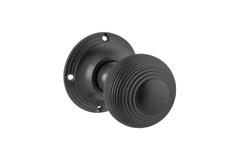 Reeded Knob Matt Black