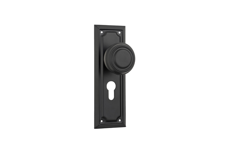 Edwardian Knob Matt Black