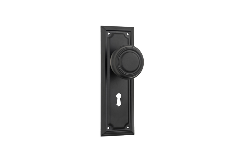 Edwardian Knob Matt Black