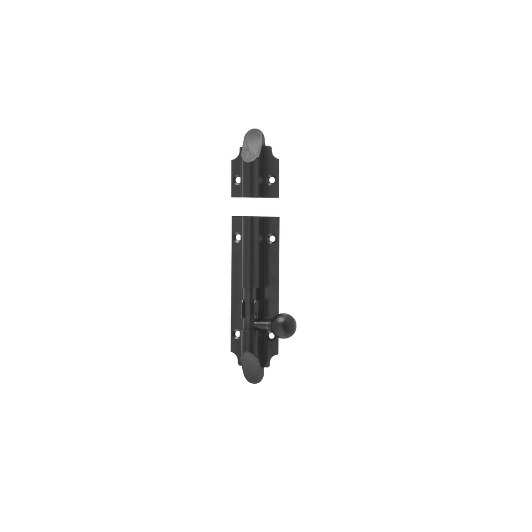 Barrel Bolt - Victorian Matt Black 100mm