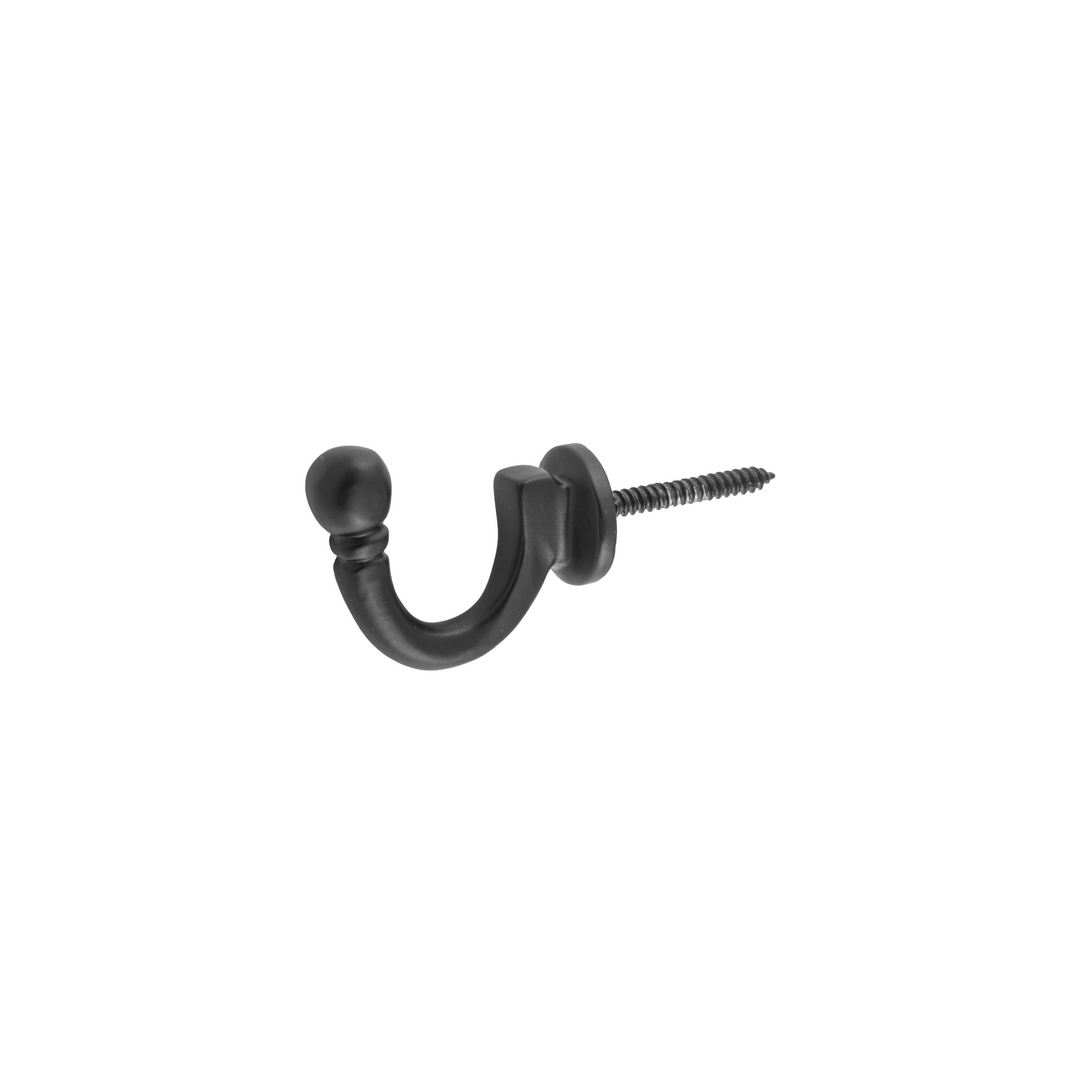 Tie Back Hook Matt Black