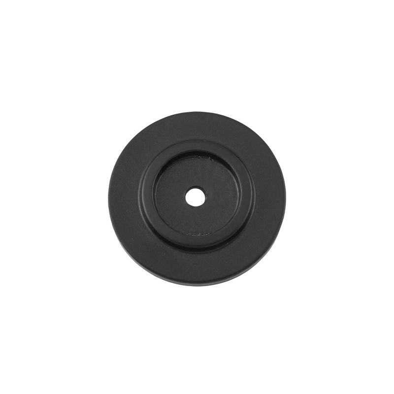 Knob Backplate Matt Black 38mm