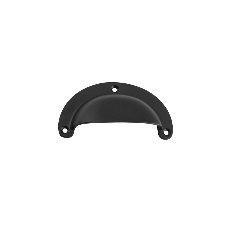 Drawer Pull Plain Large Matt Black