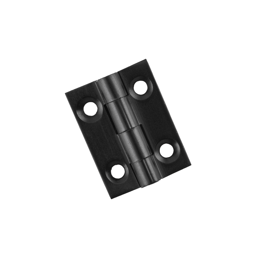 Hinge - Fixed Pin Matt Black 25mm x 22mm