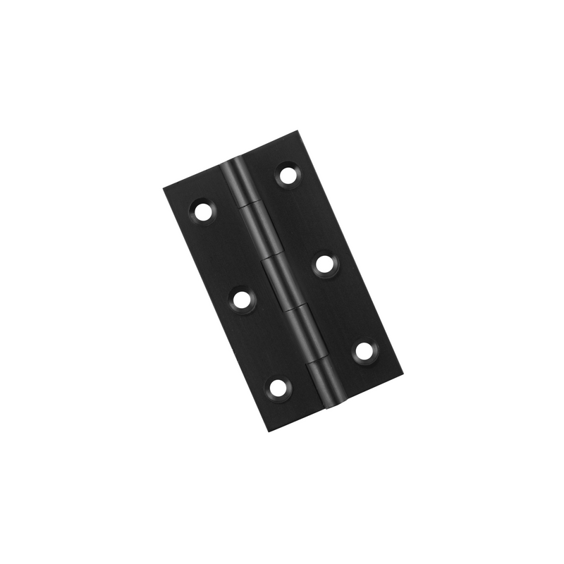 Hinge - Fixed Pin Matt Black 63mm x 35mm