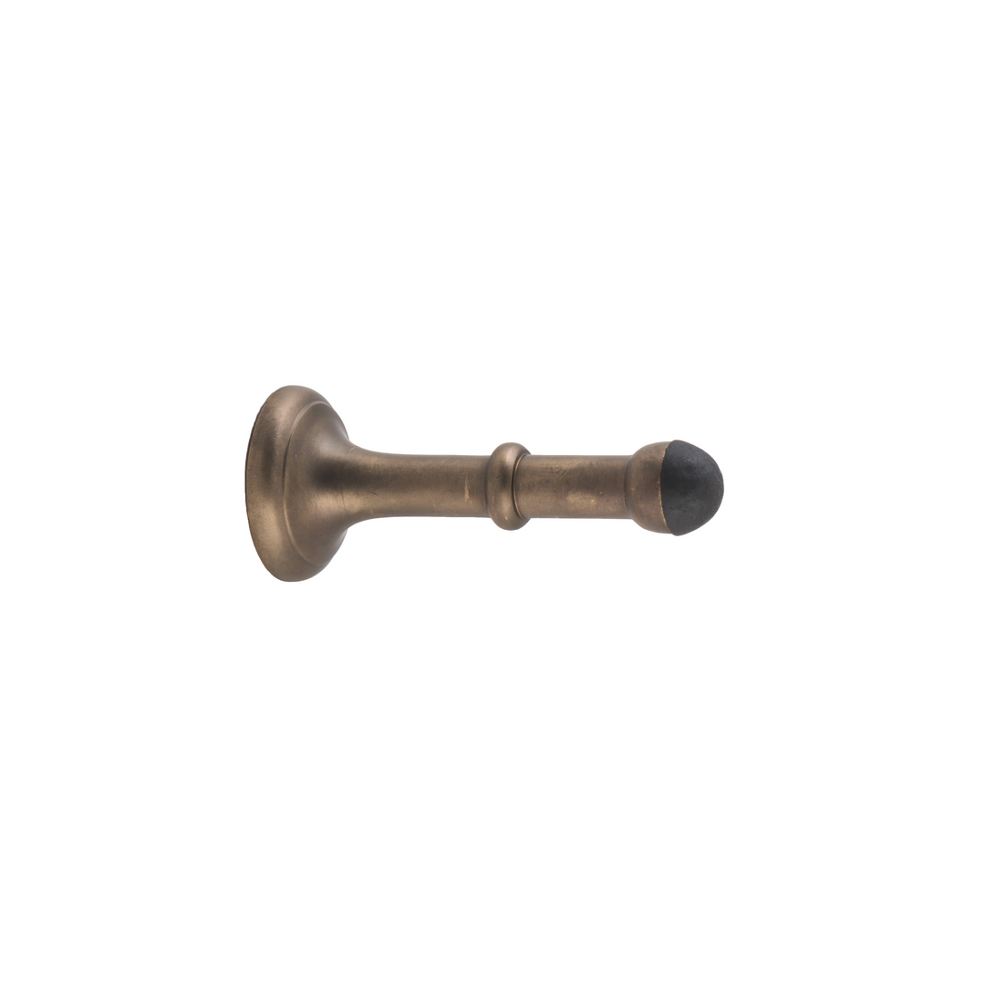 Door Stop - Concealed Fix Antique Brass 100mm
