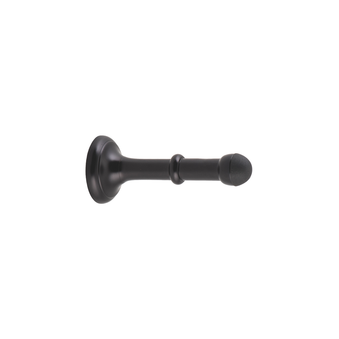 Door Stop - Concealed Fix Matt Black 100mm